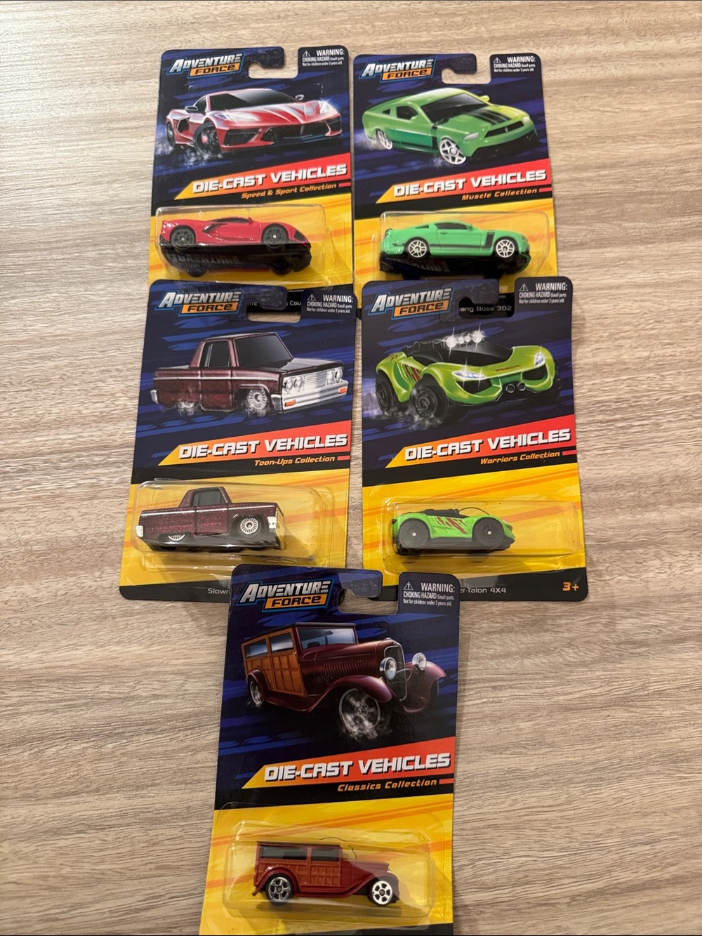 Adventure Force. Die-Cast Vehicles. Set of 5. NEW